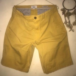 Goodfellow Linden Shorts Mustard Color Sz 34